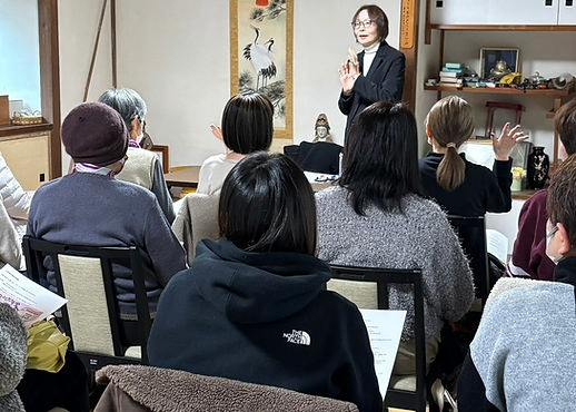 北川万年堂　手相講演会風景　五福ねこ　
